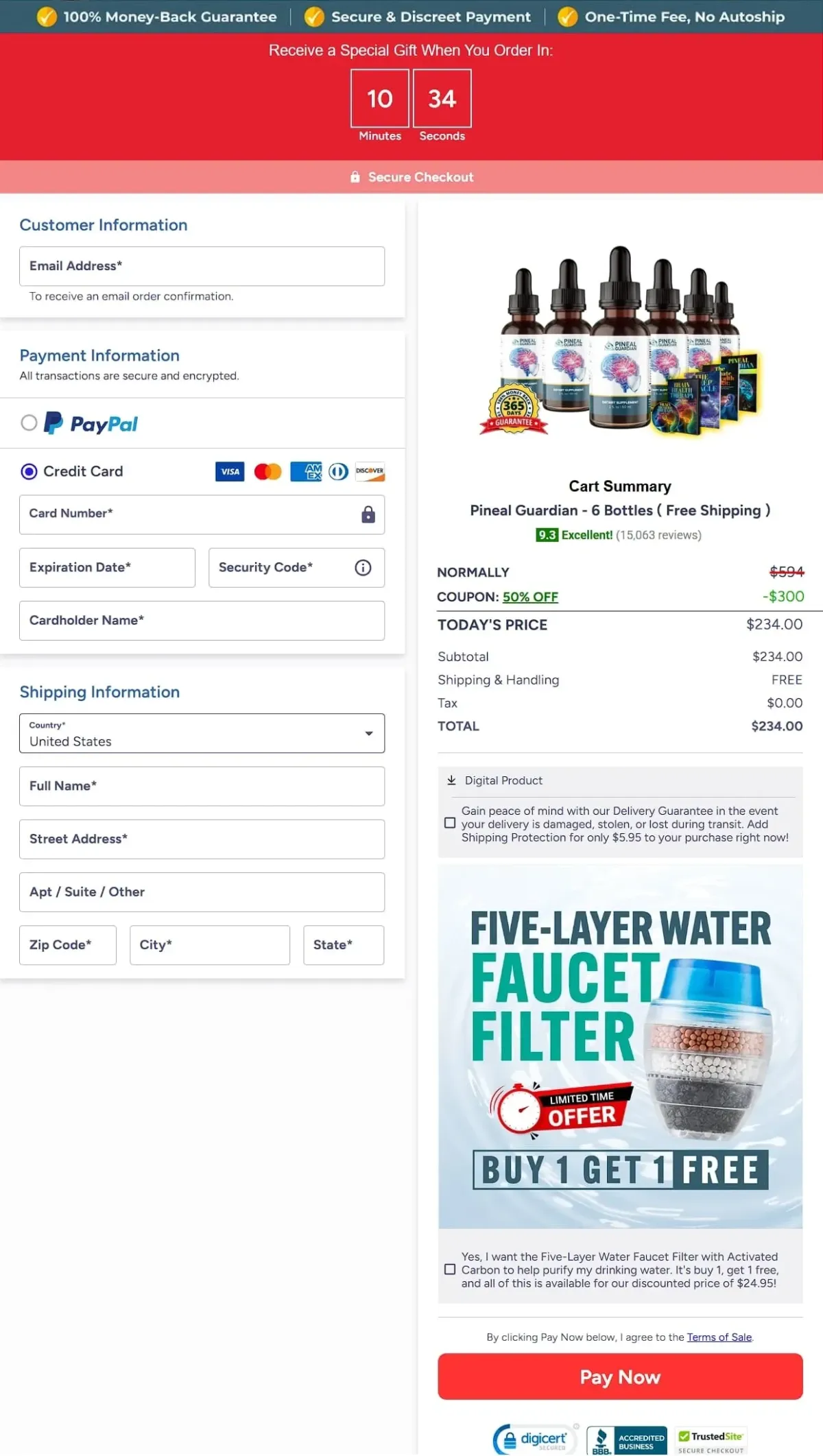 Pineal Guardian order page